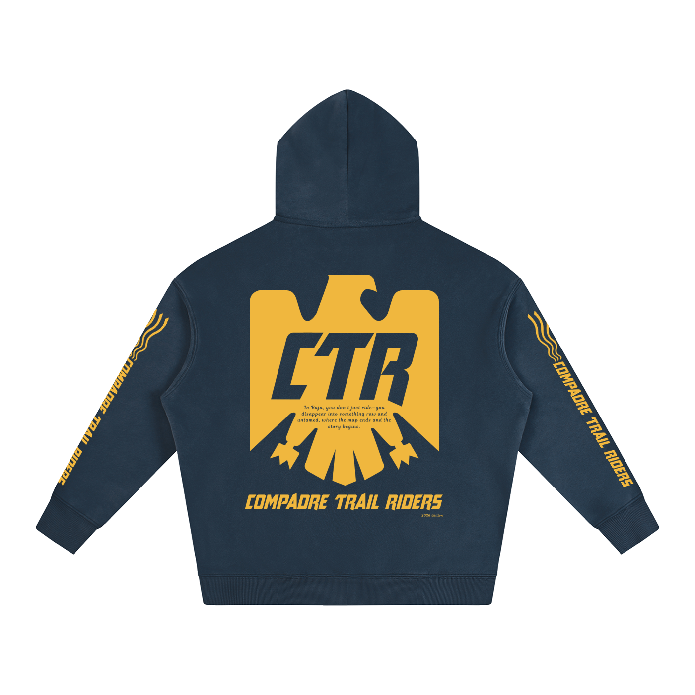 Bold Eagle Oversize Fleeced Hoodie